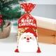 thumbnail image 4 of Bolsas para dulces navideños (paquete de 50) | Bolsas de plástico para refrigerios navideños, recuerdos de fiesta y regalos | Bolsas rojas, blancas, verdes y transparentes, 4 of 6