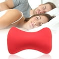 thumbnail image 5 of JTHNC Neck & Cervical Pillows Dog Bone Shaped Travel Neck Pillows With Washable For Car Bus Truck Driving Couch Office Chair Comfort Head Rest Support Neck Chiropractic Pillow (Red,38x20cm), 5 of 7