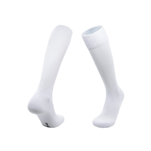 Calcetines de fútbol finos de color sólido de verano para adultos, medias transpirables absorbentes del sudor, calcetines altos deportivos profesionales antideslizantes para niños