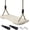 Raw Wood, variant on Wooden Swing Seat, Nostalgic Outdoor Wood Swing for Kids Adults, Tree Straps Set Accessories for Backyard Patio Garden Playground, Height Adjustable (Beige)