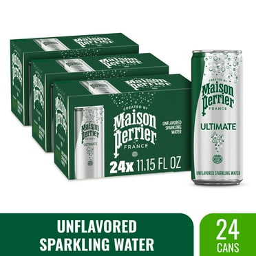 Maison Perrier Ultimate Unflavored Sparkling Water, 11.15 fl oz, 24 Pack Cans