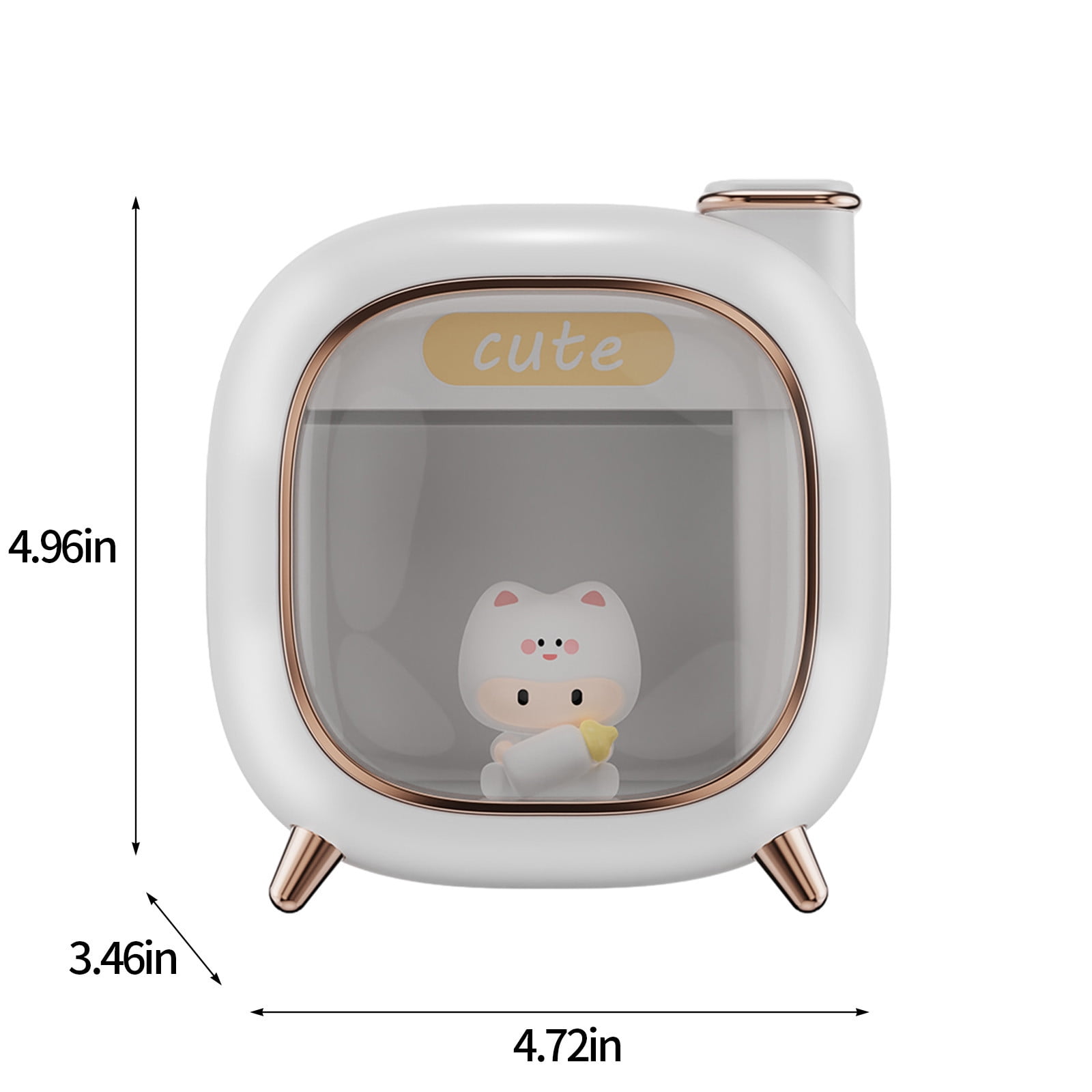 Humidifier Large Room,Mini Quiet Cute Dual Nozzle Desktop USB Cool Mist Humidifier (White),Air Humidifier for Home Baby Nursery & Plants