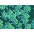 thumbnail image 1 of Ahgly Company Machine Washable Indoor Rectangle Transitional Medium Teal Green Area Rugs, 2' x 3', 1 of 7