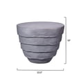 thumbnail image 3 of Jamie Young Co Concentric Fiberglass Side Table Gray, 3 of 4