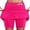 Hot Pink, variant on Women's Mid Rise Culottes With Pocket Sports Casual Fashion Printed Skirt Skirt Cover Ups for Women
