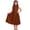 Brown, variant on Gunia Teen Girls Formal Dress Elegant Long With Pleated Skirt Sleeveless Design Summer Occasions Party Wear Wedding Red Dress For Girls 7-12 Years