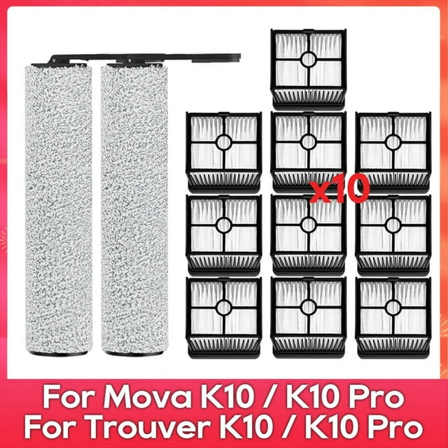 Para K10, K10 Pro / Trouver K10, K10 Pro, Piezas y Accesorios para Aspiradoras, Rodillo, Cepillo Principal, Kit de Filtro HEPA