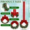 thumbnail image 3 of Christmas Kitchen Cabinet Wreaths with Ribbon Mini Christmas Wreath Small Kitchen Wreath Greenery Wreath for Window Door, 3 of 7