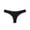 Black, variant on Women's Bow Front Lace Trim Low Rise Thong Panties Cotton Breathable Stretch Underwear Multi Color Pack Black XXL