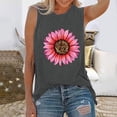 thumbnail image 6 of Tank Tops For Women 2024 Sleeveless Round Neck Lightweight Loose Fit Summer Blouses Graphic Printed Fashion Textured T Shirts, 6 of 6