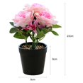 thumbnail image 3 of CNKOO Artificial Potted Rose Wide Application Easy Care Beautiful Table Artificial Pot Flower Ornament, 3 of 4