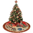 thumbnail image 2 of Christmas Magic Tree Skirt Winter Merry Christmas Christmas Tree Cushion Decorations New Year Ornaments Party Home Daily 36'', 2 of 6