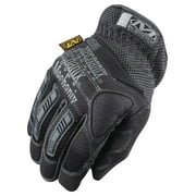 Mechanix Wear Small Black And Gray Impact Pro Full Finger Synthetic Leather Anti-Vibration Gloves With Elastic Cuff, Reinforced Fingertips, EVA Foam Palm Padded And TPR Molded Rib Panels