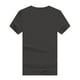 thumbnail image 4 of Blusas Umfun para mujer, cuello redondo liso, manga corta, blusa informal versátil, gris, talla 3XL, 4 of 4
