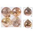thumbnail image 2 of Fiudx Juego de 4 Bolas Navideñas de 10 Cm, Bola Rota, Chapada En Plástico, para Decoración de Árbol de Navidad., 2 of 4