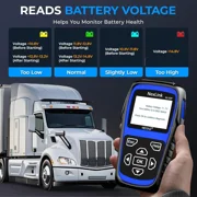 Nexas Heavy Duty Truck Scanner with D-P-F Re-gen&Oil Reset, Full System Diesel Truck Scanner Diagnostic Tool 2 in 1 Code Reader for Isuzu, Cummins, Detroit, Maxxforce, Hino, Lifetime Free Update
