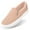 Pink, variant on Women’s Fashion Sneakers Perforated Slip on Flats Comfortable Walking Casual Shoes