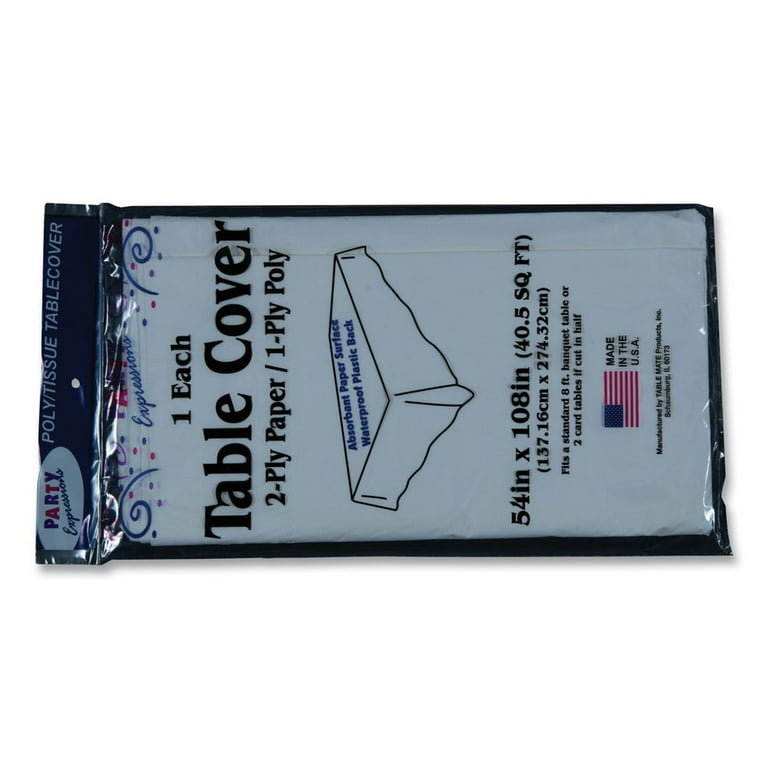 Table Set Poly Tissue Table Cover, 54 Table Set Poly Tissue Table Cover, 54