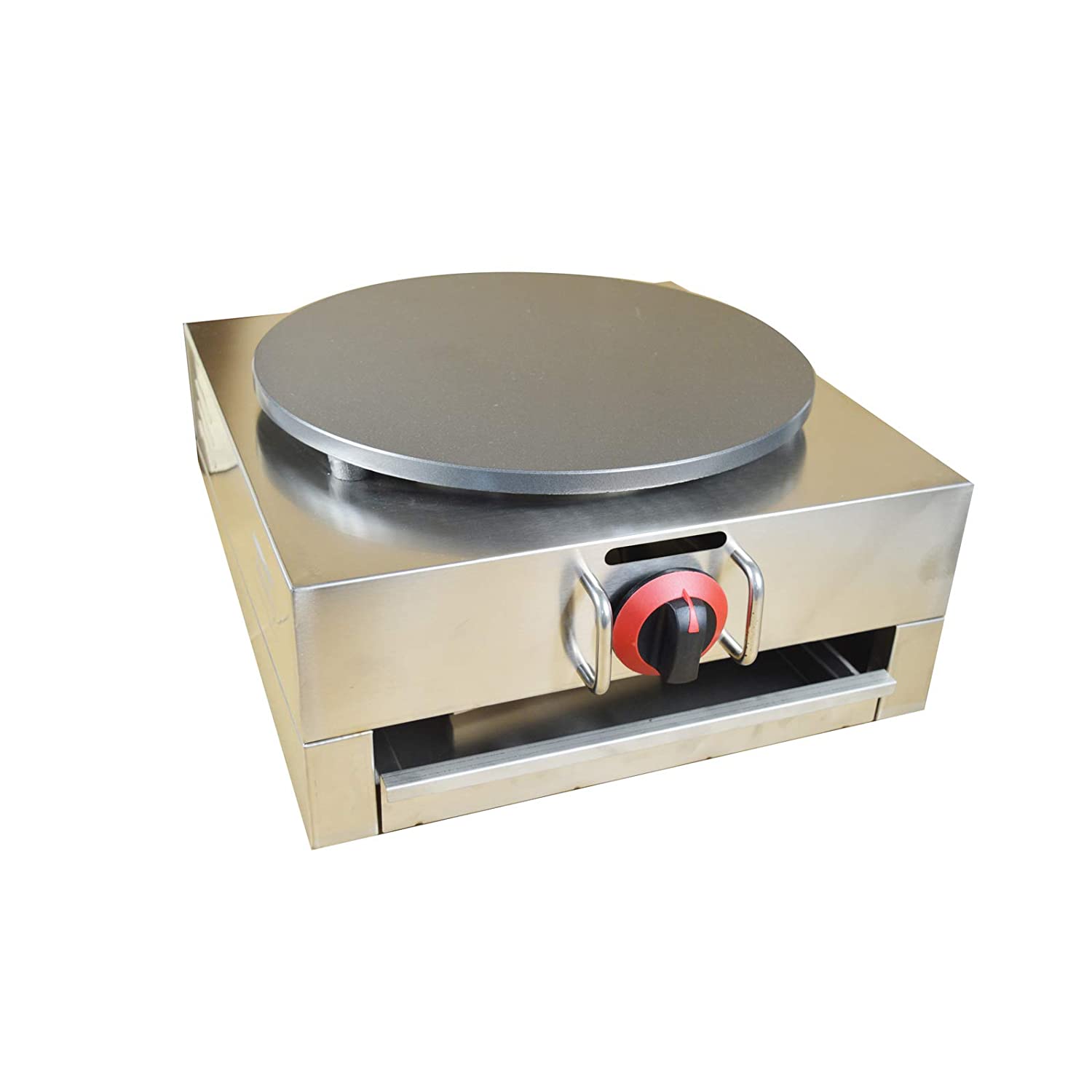 INTBUYING Single Head LP Gas Crepes Maker Commercial Pancake Fruit