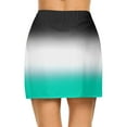 thumbnail image 6 of FASHOFT Tennis Skirts For Women Printed Double Layer Skort With Pockets Elastic Waist For Yoga Running And Casual Sports Wear Womens Athletic Skirt Mint Green, 6 of 6