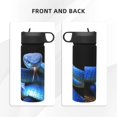 thumbnail image 3 of Disketp Blue Viper Snake 2 18oz Sports Insulated Kettle With Straw Insulated Water Bottle For Running Hiking Cycling Climbing Man'S Womens Sports Water Bottle, 3 of 8