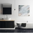 thumbnail image 2 of The Stupell Home Decor Collection Save Water Shower Together Slate Blue Planked Wood Look XL Canvas Wall Art, 2 of 5