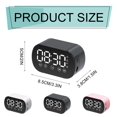 thumbnail image 3 of LED Digital Alarm Clock Wireless Bluetooth Speaker With FM Radio Portable Alarm Clock With Loud Alarm For Bedroom Desk Bedside Home Decor For Kids, 3 of 9