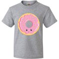 thumbnail image 3 of Inktastic Light Pink Donut Youth T-Shirt, 3 of 5