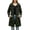 Army Green women plus size raincoat a1, variant on Relaxed Fit Hooded Zip Up Coat for Women, Plus Size Warm Rainproof Casual Outerwear, Solid Color Loose Cover Up for Fall Winter Daily Wear, White 2XL