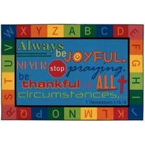 Carpets for Kids  Always Be Joyful Circletime Rug  6 ft. x 9 ft.