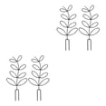 thumbnail image 2 of serony 2pcs/set Garden With Stackable Plant Climbing Trellis Durable And Lightweight black Sharp tail style,2 sets 2Set, 2 of 6