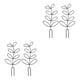thumbnail image 4 of Matsuzay 2 paquetes/lote de plantas trepadoras que pueden escalar con gracia, juego de 2 piezas resistente y ligero de cuadrados verde oscuro negro Estilo de cola afilada, 2 juegos. 2Conjunto, 4 of 6