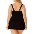 thumbnail image 2 of Anne Cole Plus - Women's Plus Swimwear Square Neck Tankini Top Wide Stretch Straps, 2 of 2