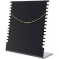 thumbnail image 2 of Plymor Black Acrylic Necklace Display Stand With Side Hooks, 10.625" W x 4" D x 11.75" H (3 Pack), 2 of 2