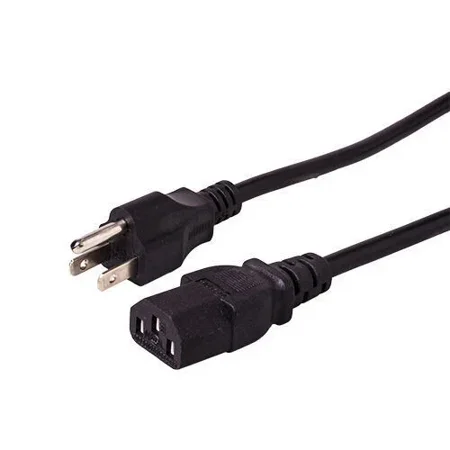 Durable 3-Prong Power Cable for HP, Dell, Xbox, Monitor, Printer – US Plug, 6FT AC Cord