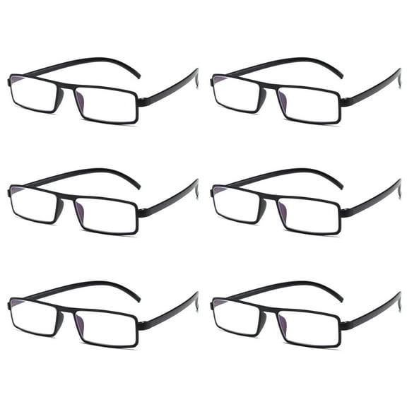 6PK Unisex Unbreakable Lightweight Reading Glasses Blue Light Blocking Readers
