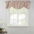 thumbnail image 2 of Warm Beige Tie Up Valance Curtains for Windows, Kitchen Curtains Window Shades, Solid Color Farmhouse Beige Light Filtering Roman Curtain Valances for Bedroom/Bathroom/Cafe 42"x18", 2 of 9
