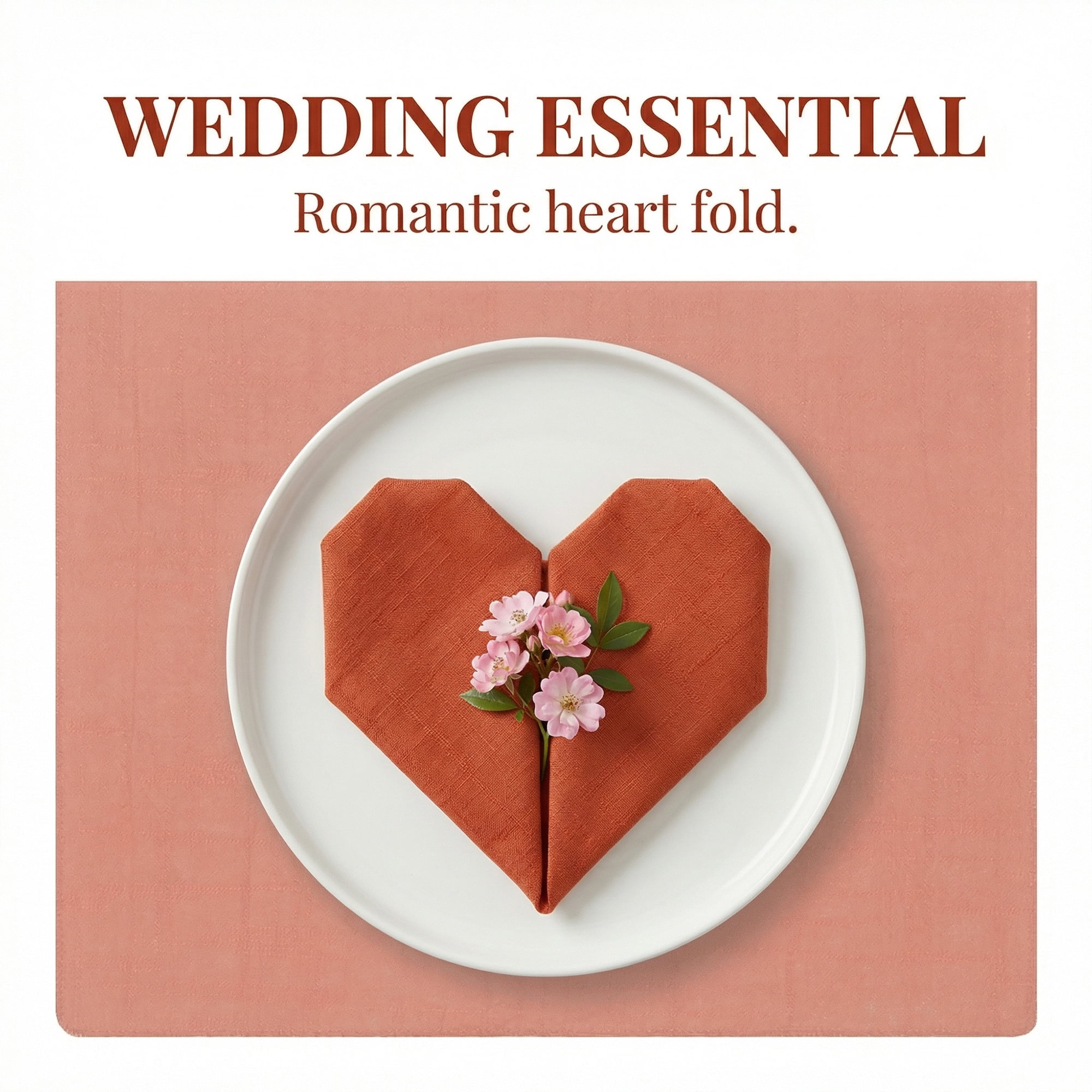Unique Bargains 12Pcs Solid Washable Reusable Cloth Napkins Orange 13x13inch