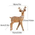 thumbnail image 2 of Christmas Reindeer Figurine, Christmas Resin Decoration, Festive Holiday Furniture Ornament, Durable Handcrafted Resin Christmas Decor for Home and Office Display, 2 of 7