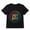 Black-4, variant on Kids' Colorful Flower Dot Pattern Graphic T-Shirt, Polka Dot Short Sleeve Shirt