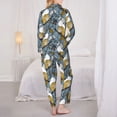 thumbnail image 6 of Wukai Squirrel And Leaves Print Women's Pajama Set - Soft Long Sleeve Sleepwear for Comfort and Style-Medium, 6 of 9