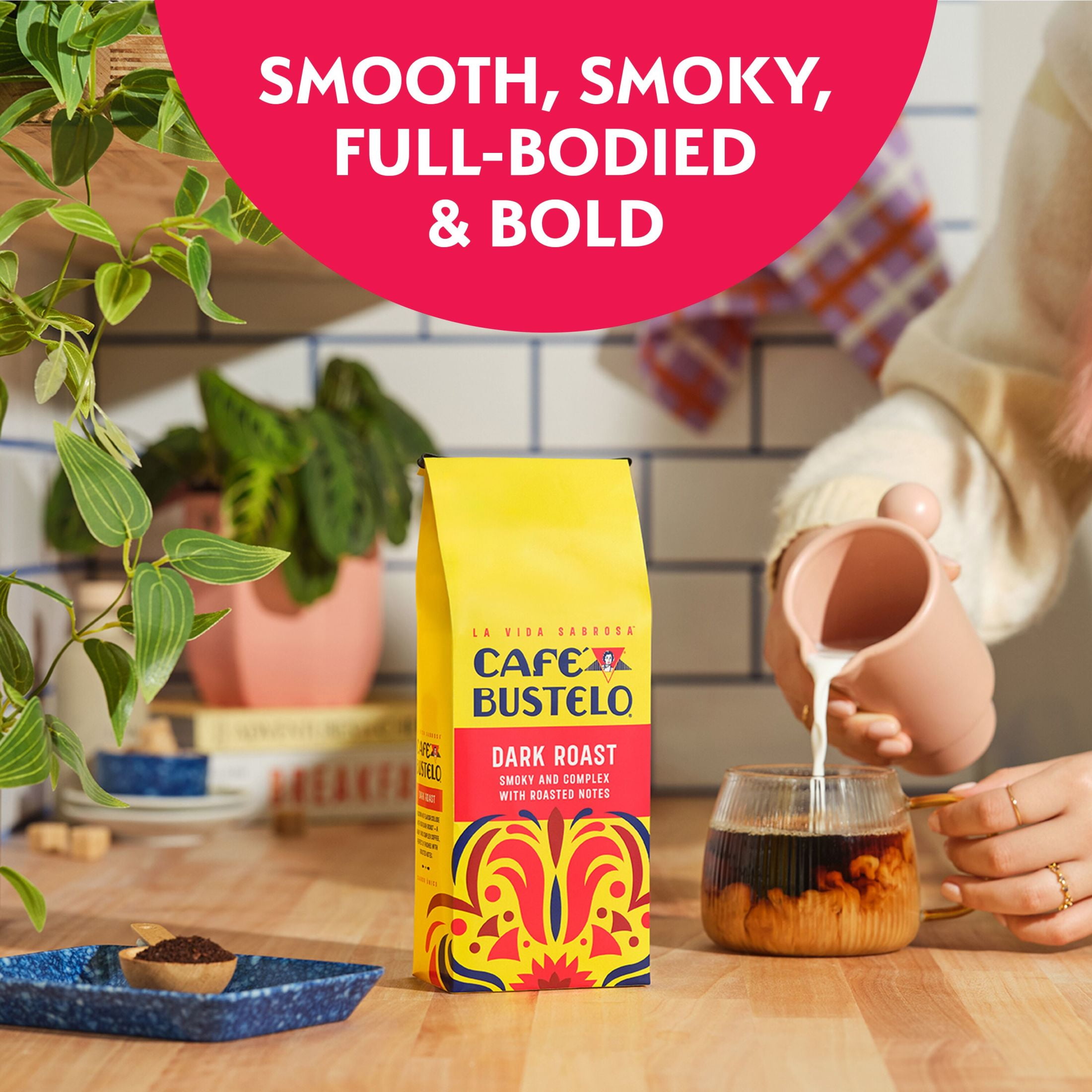 (6 pack) Cafe Bustelo Dark Roast Ground Coffee, 11 oz Bag