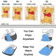 thumbnail image 5 of Winnie the Pooh flange Covering blanket | Christmas blanket, flange, plush, warm, Winnie the bear comfortable super fine fiber fake day blanket/XL-150*200cm, 5 of 6
