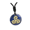 thumbnail image 1 of Collar con colgante de piedra para decorar tu compromiso, San Valentín o aniversario. Azul, 1 of 9