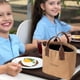 thumbnail image 5 of Bolsa bento japonesa para oficinistas: bolsa térmica con ribete en contraste y compartimento hermético para transportar la comida al trabajo de forma segura. Aestivo | Marrón | AESTIVO, 5 of 6