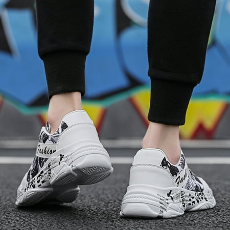 

Aayomet Fashion Sneakers Men Fashion Wild Casual Shoes Comfortable Breathable Low-Top White 8.5