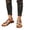 Brown, variant on CHWshoes Sandals Women Dressy Summer Flat Strappy Sandal Colorful Flower Straps Slip on Slides Trendy Casual Toe Ring Flip Flops Cute Comfy Ladies Beach Shoes Rose Gold Size 36
