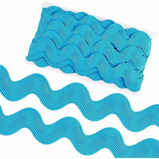 Cinta de flecos ondulados gigantes de 40 mm (1,58 pulgadas), 9,14 m (10 yardas), ideal para decoración navideña. Cinta de encaje con diseño ondulado. Tela tejida para costura.