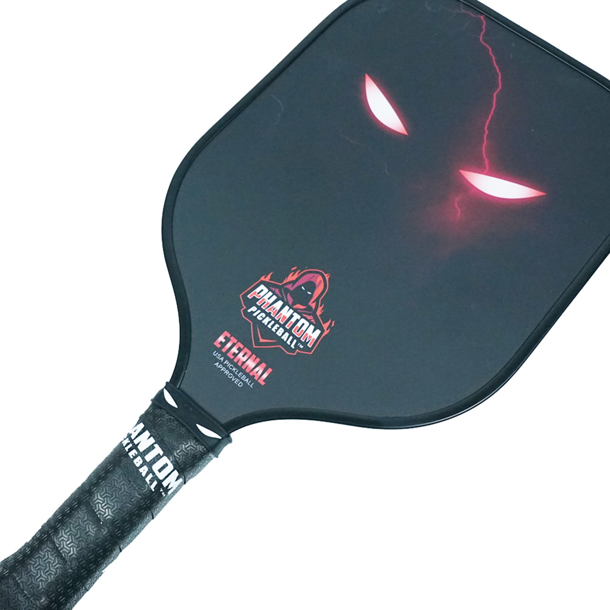 Phantom Eternal (Red) 14mm T700 Carbon Fiber Pickleball Paddle with Cover