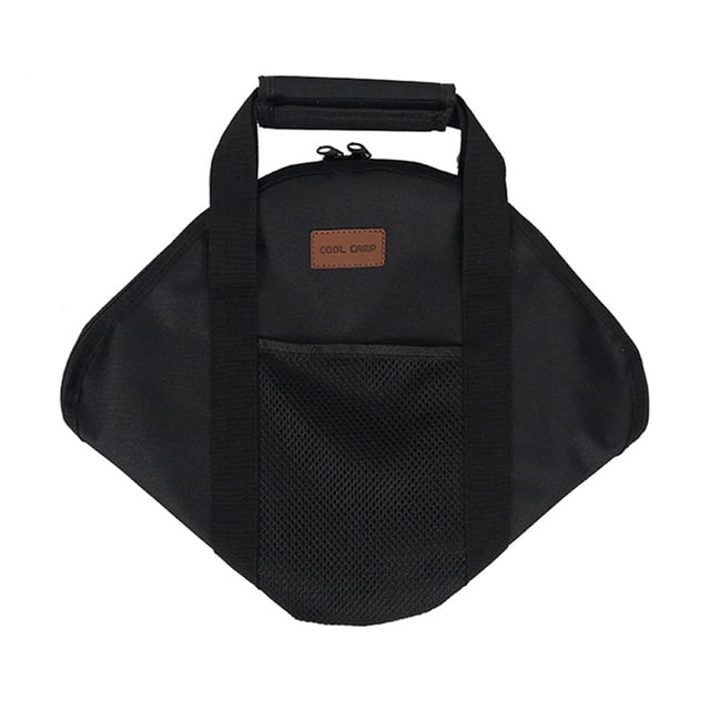 Kuymtek 600D Oxford Carrier Tote Bag Bolsillo Lateral Camping Picnic BBQ Sartén